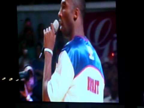 Kobe Bryant Speech NBA Exhibition Game July 23, 2011
