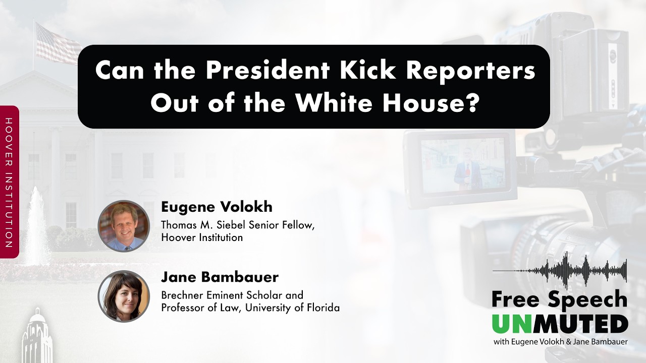 Can The President Kick Reporters Out Of The White House?