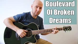 Green Day - Boulevard Of Broken Dreams Fingerstyle Guitar
