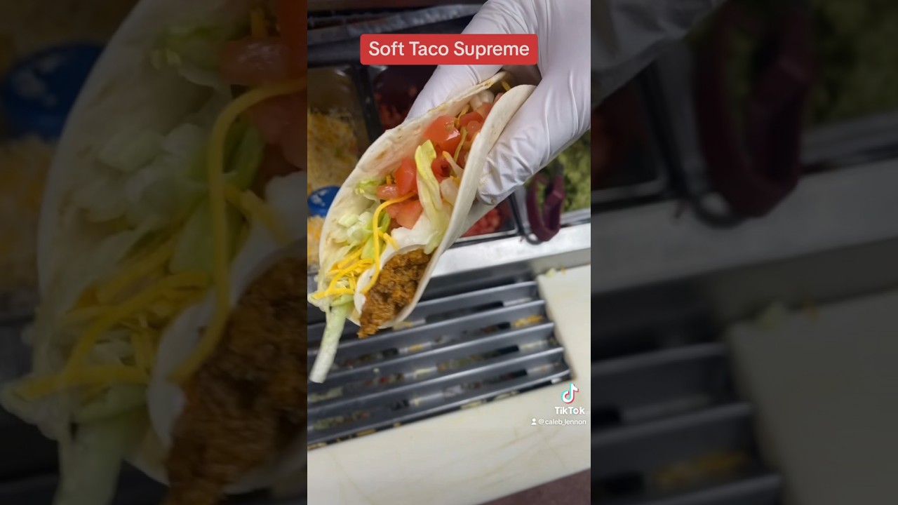 Taco Bell Soft Taco Supreme! #mexicanfood