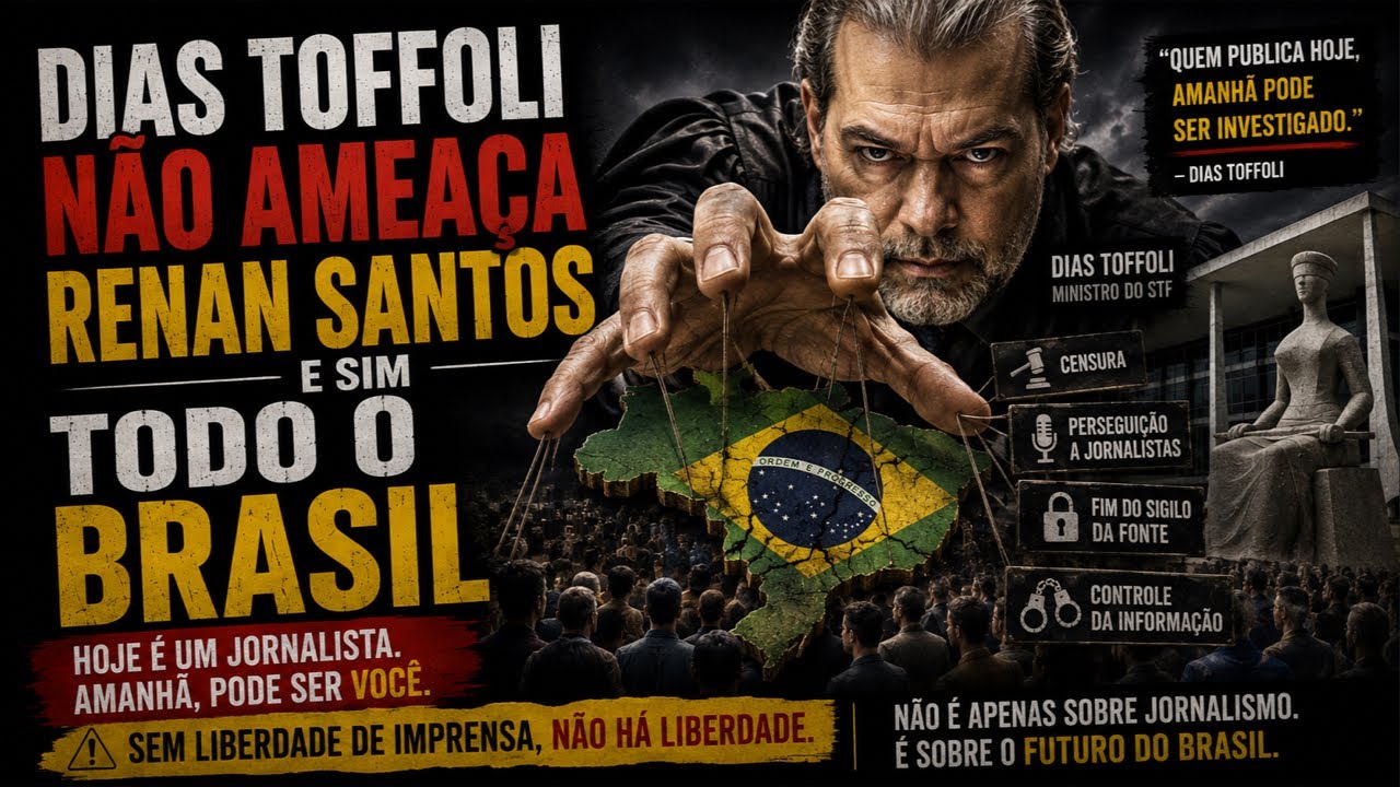 Dias Toffoli não ameaça Renan e sim o Brasil