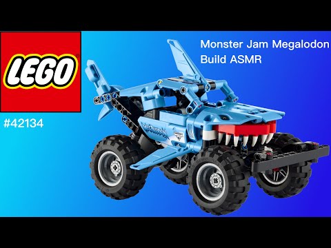LEGO ASMR Monster Jam Megalodon Technic Full Build | Set #42134