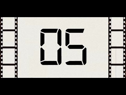 Countdown from 5 to 0 (Retro)
