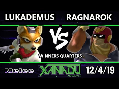 S@X 331 SSBM - Ragnarok (Captain Falcon) Vs. Lukademus (Sheik) Smash Melee Winners Quarters