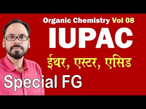 08 organic chemistry vol 08 IUPAC Naming special suffix of  FG  for all students 11th 12th NEET JEE Video