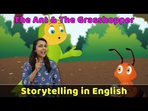 Ant & Grasshopper Story in English | Moral Stories in English For Kids | Storytelling in English