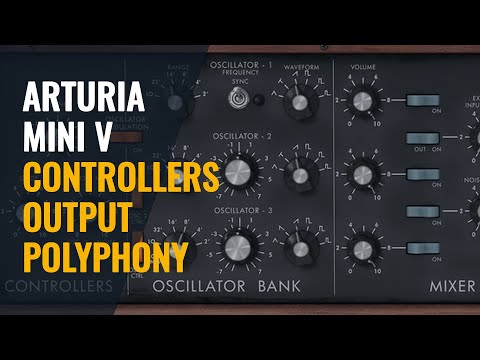 Arturia Mini V3 tutorial - Controllers, Output and polyphony (4/6)