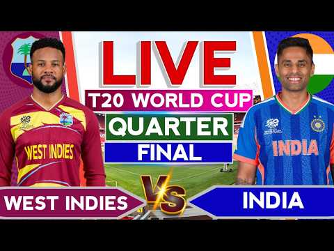 🔴India vs West Indies T20 World Cup 52th Match | Ind vs WI Live Cricket Score & Fan Commentary🎙️