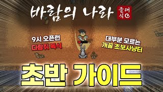 개꿀팁!! 숨겨진 초보 사냥터와 시약상점 등 초반 가이드 [바람의나라 클래식]