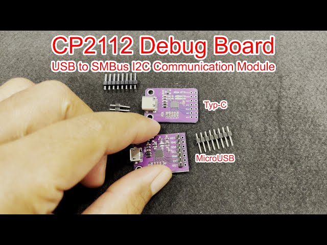 Vídeo relacionado con Hailege CP2112 Placa de depuración de evaluación CP2112 Placa de depuración Micro USB2.0 para USB USB a SMBus Módulo de comunicación I2C Dongle Grabación de datos