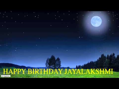 Jayalakshmi  Moon La Luna - Happy Birthday