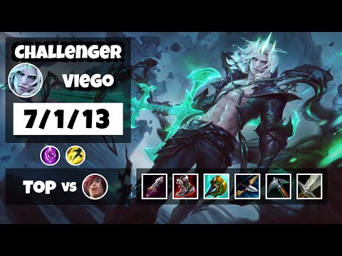Viego 11.12 S11 Gameplay Challenger Top (7/1/13) - KOREAN