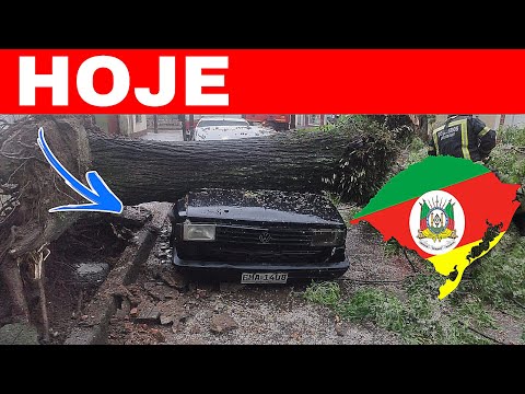 🚨GRANIZO e VENDAVAL no RIO GRANDE DO SUL neste domingo 12/10/25 TEMPO SEVERO 😱
