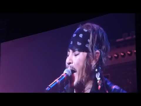 Hollywood Vampires Alice Cooper, Johnny Depp, Joe Perry a s o , 'Montreux Jazz Festival', Switzerlan