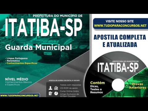 Apostila Itatiba-SP 2015 - Guarda Municipal - Nivel Medio - Impressa