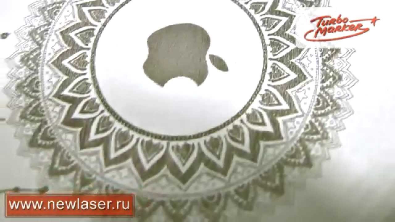 Гравировка на корпусе iPhone 5 l Laser engraving iPhone