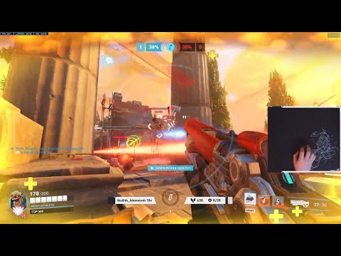 GALE SHOWS HIS INSANE TRACKING SOLDIER 76 - OVERWATCH 2 SEASON 6 TOP 500