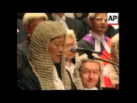 HONG KONG: JUDGES & LAWYERS OPEN LAST LEGAL YEAR UNDER BRITISH RULE