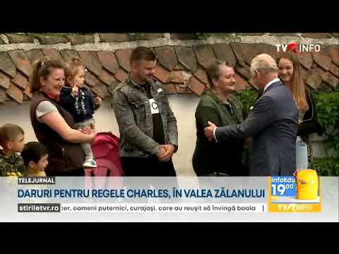 Regele Charles a vorbit din nou cu oamenii care au venit să îl vadă în Valea Zălanului
