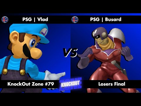 KnockOut Zone #79 - SSBM Losers Final - Vlad (Luigi) vs Busard (Captain Falcon)