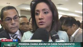 Primera dama anuncia dará seguimiento a caso Emely Peguero hasta que se haga justicia