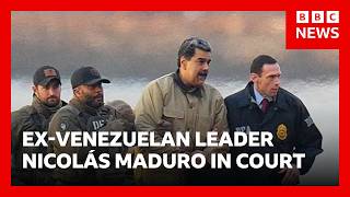 Ex-Venezuelan leader Nicolás Maduro seeks dismissal of narco-terrorism charges in court | BBC News