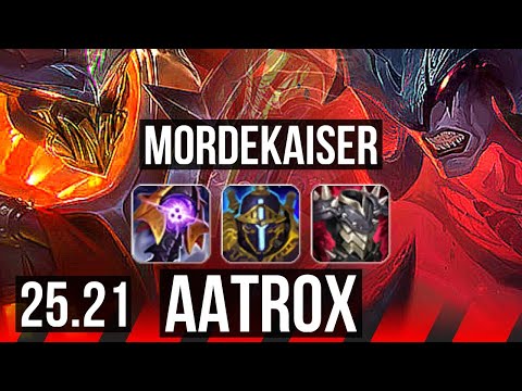 MORDEKAISER vs AATROX (TOP) | Quadra, Legendary | KR Diamond | 25.21
