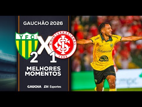 YPIRANGA 2x1 INTER | MELHORES MOMENTOS | GAUCHÃO | 18/01/2026