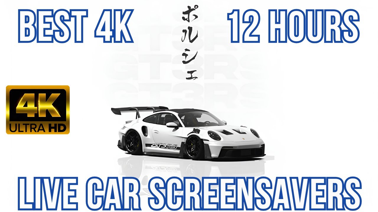 12 Hours 4K Porsche 911 GT3 RS Snowy Live Screensaver – Relaxing Winter Ambient Wallpaper Loop