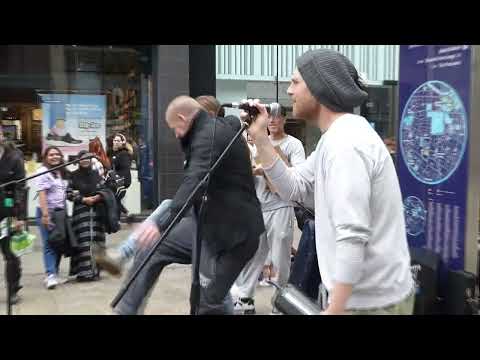 "LET YOUR YES BE YES" BY RUFF TRADE, BUSKING IN MANCHESTER  06/07/2023