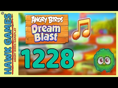 Angry Birds Dream Blast Level 1228 - Walkthrough, No Boosters