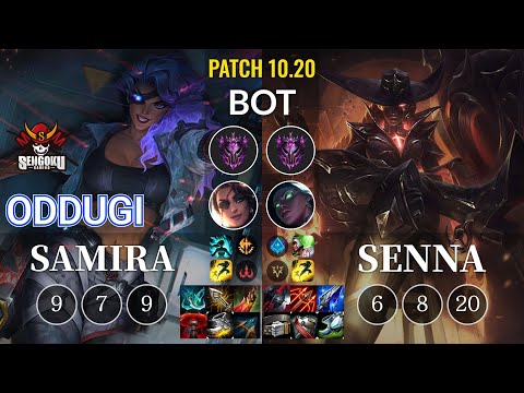 SG OdduGi Samira vs Senna Bot - KR Patch 10.20