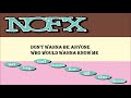 NOFX - All His Suits Are Torn lyrics