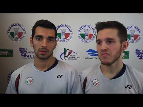 18° Yonex Italian international - Intervista a Giovanni Greco e Kevin Strobl