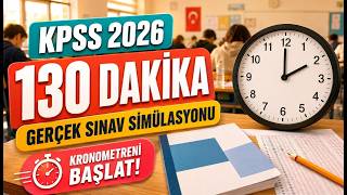 KPSS Sınav Simülasyonu (130 Dakika) | Birebir ÖSYM Sınav Provası (ASMR