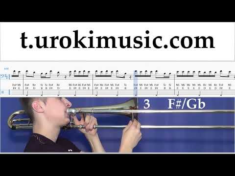 How to play KAROL G, Shakira - TQG on Trombone Tabs Notes Solo