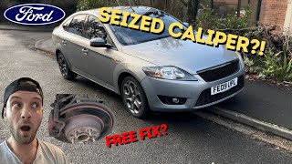 Investigating Seized / Stuck Brake Caliper (Ford Mondeo)