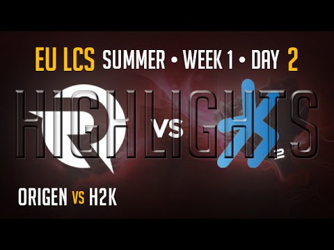 OG vs H2K HIGHLIGHTS | Week 1 EU LCS Summer Split 2015 S5 | Origen vs H2K W1