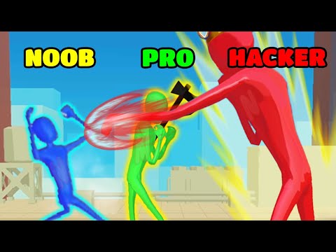 Gum Gum Battle Gameplay - NOOB vs PRO vs HACKER (iOS/Android) - YouTube