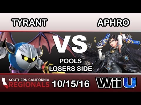 SCR 2016 - NME | Tyrant (Meta Knight) Vs. eM | Aphro (Bayonetta) Pools Losers Side - Smash Wii U