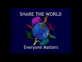 Share The World Everyone Matters 2001 Educational Retail VHS Tape