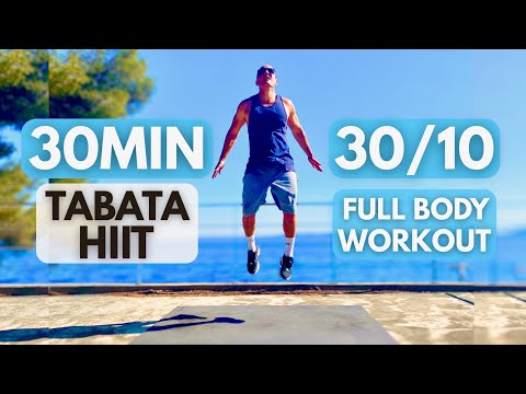 TABATA HIIT 30MIN / No equipment / FULL BODY WORKOUT / TABATA 30/10