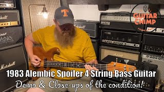 Video thumbnail for 1983 Alembic Spoiler 4 String Bass Guitar by Guitar Chimp