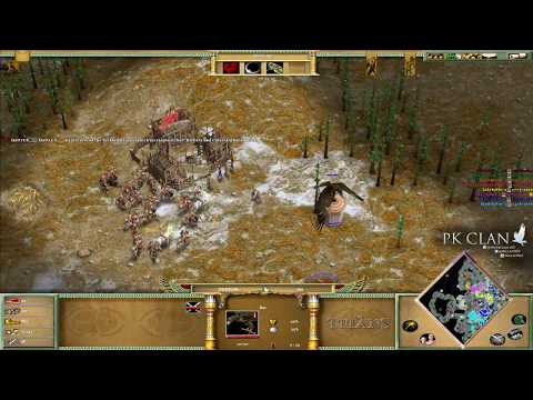 Age of Mythology: 4vs4 on Tundra | All my team mates Die! Can I win?