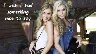Sierra by Maddie and Tae with lyrics on screen