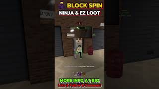 BlockSpin Ninja Mode Easy Loot 🥷 #blockspin #robloxscript