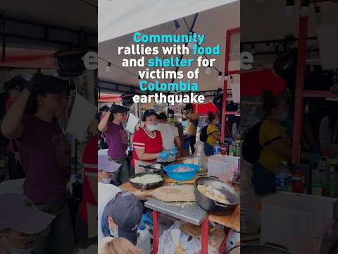 Community rallies with food and shelter for victims of Colombia earthquake