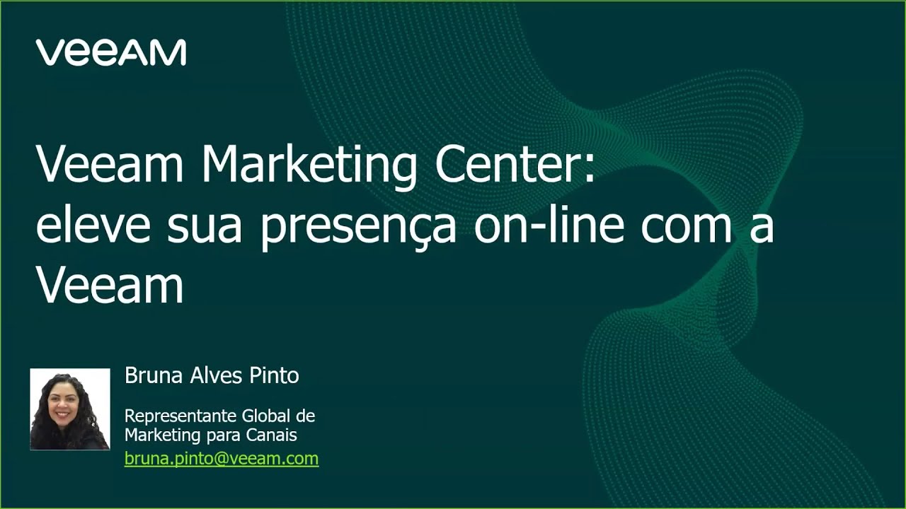 Veeam Marketing Center: eleve sua presença online video