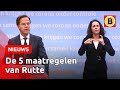 Dit zijn de nieuwe coronamaatregelen van het kabinet