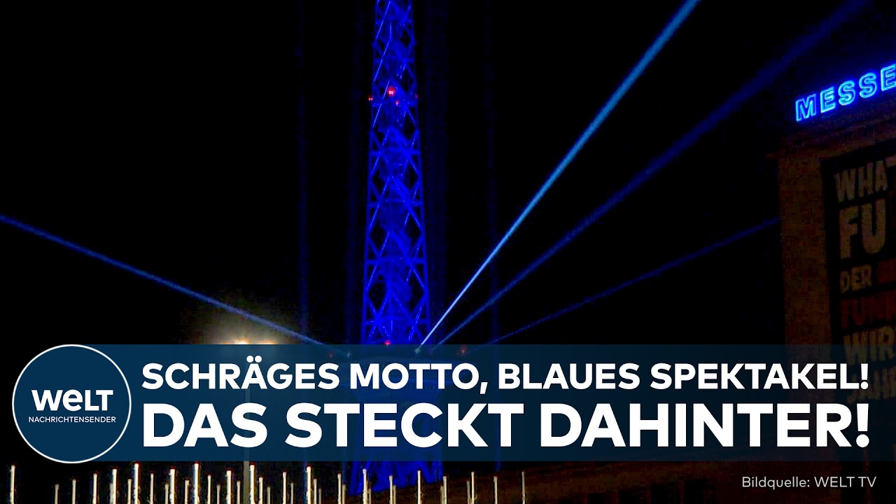 DEUTSCHLAND: Schräges Motto, tanzende Lichter– Das steckt hinter dem Spektakel am Berliner Funkturm!